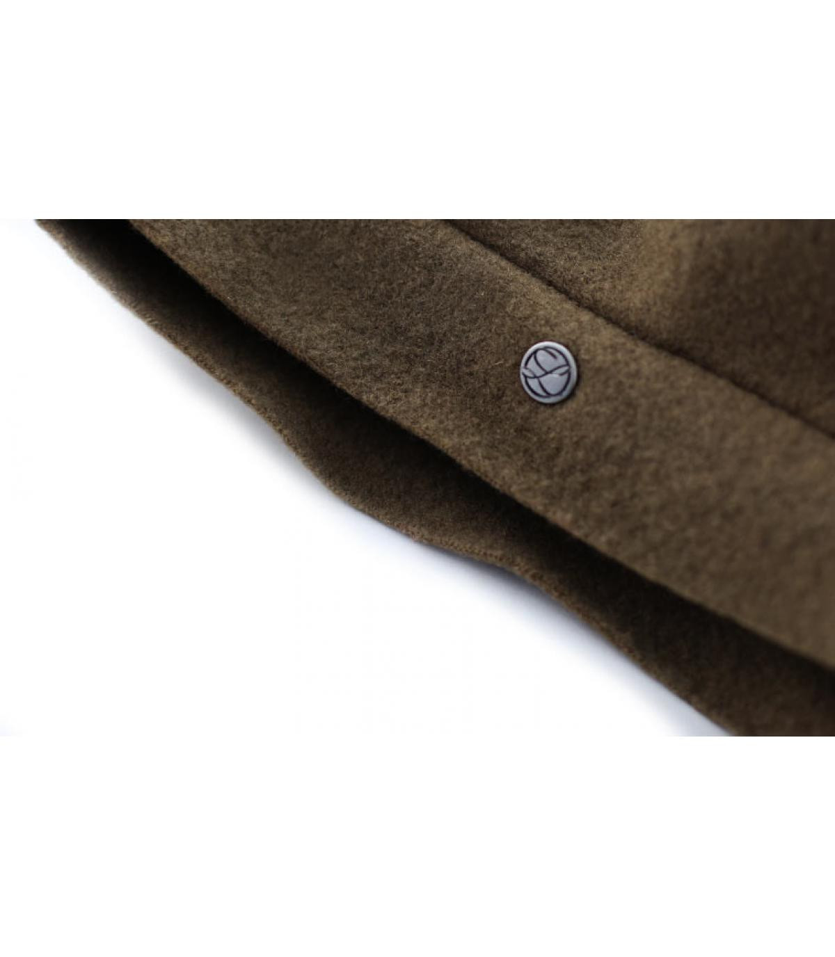 Barett beige Schleife schwarz Barett beige Schleife schwarz